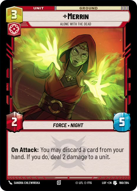 Merrin, Alone with the Dead, Legends of the Force Card Art