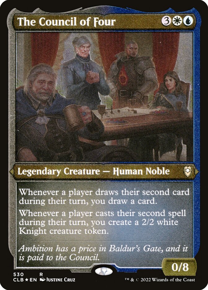 The Council of Four - Etched Foil