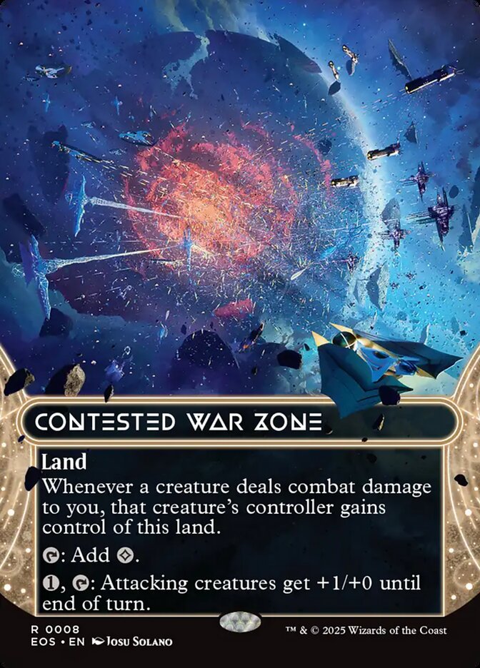 Contested War Zone, Edge Of Eternities: Stellar Sights Card Art
