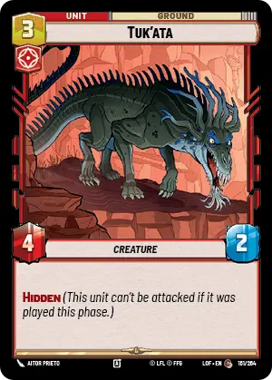 Tuk'ata, Legends of the Force Card Art