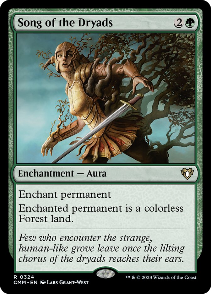 Song of the Dryads, Commander Masters Card Art