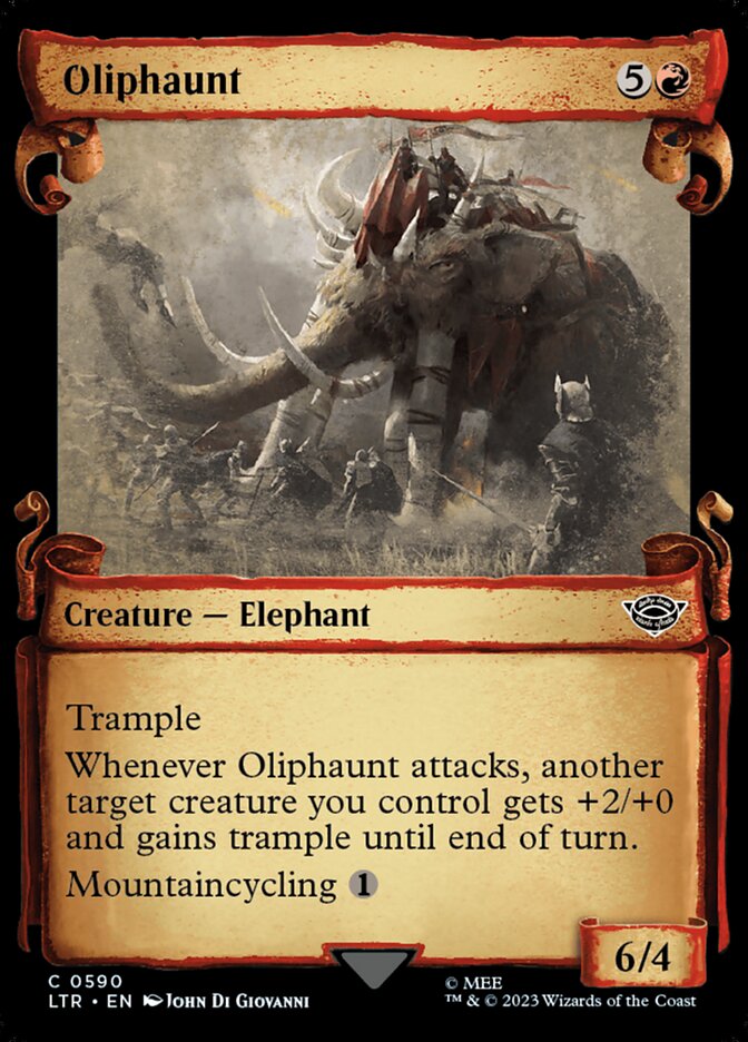 Oliphaunt, The lord of the rings: tales of middle-earth Card Art