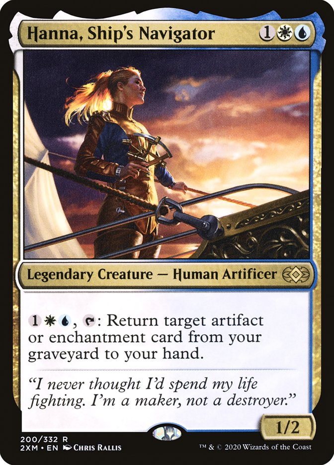 Hanna, Ship's Navigator, Double masters Card Art