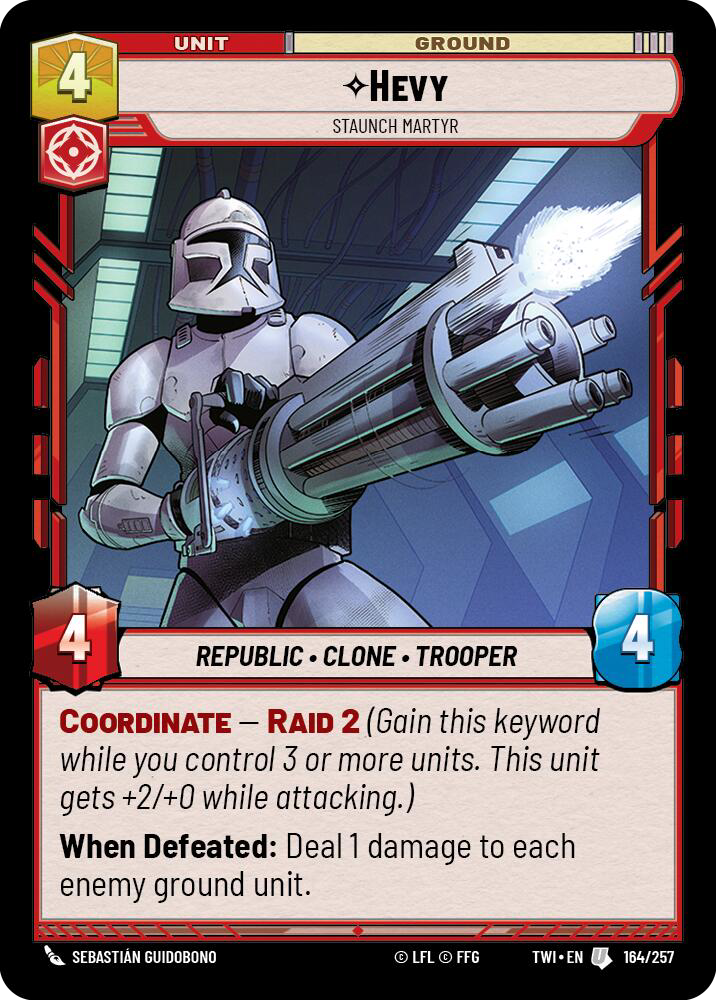 Hevy, Staunch Martyr, Twilight of the Republic Card Art