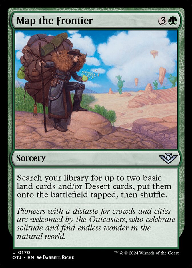 Map the Frontier, Outlaws of thunder junction Card Art