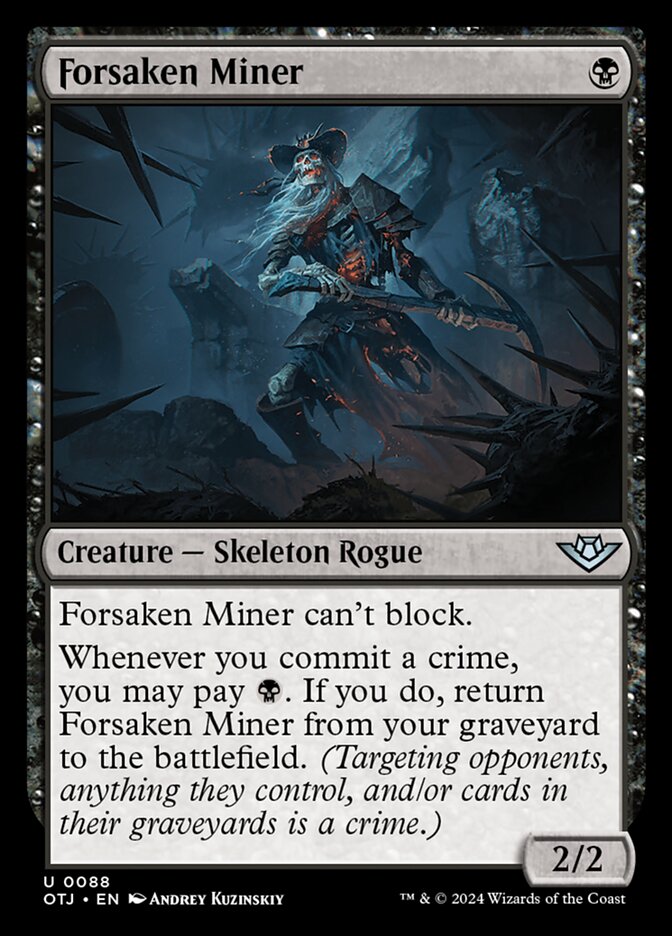 Forsaken Miner, Outlaws of thunder junction Card Art