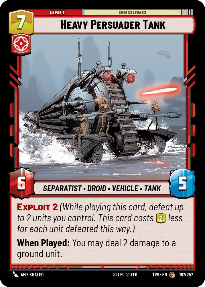 Heavy Persuader Tank, Twilight of the Republic Card Art