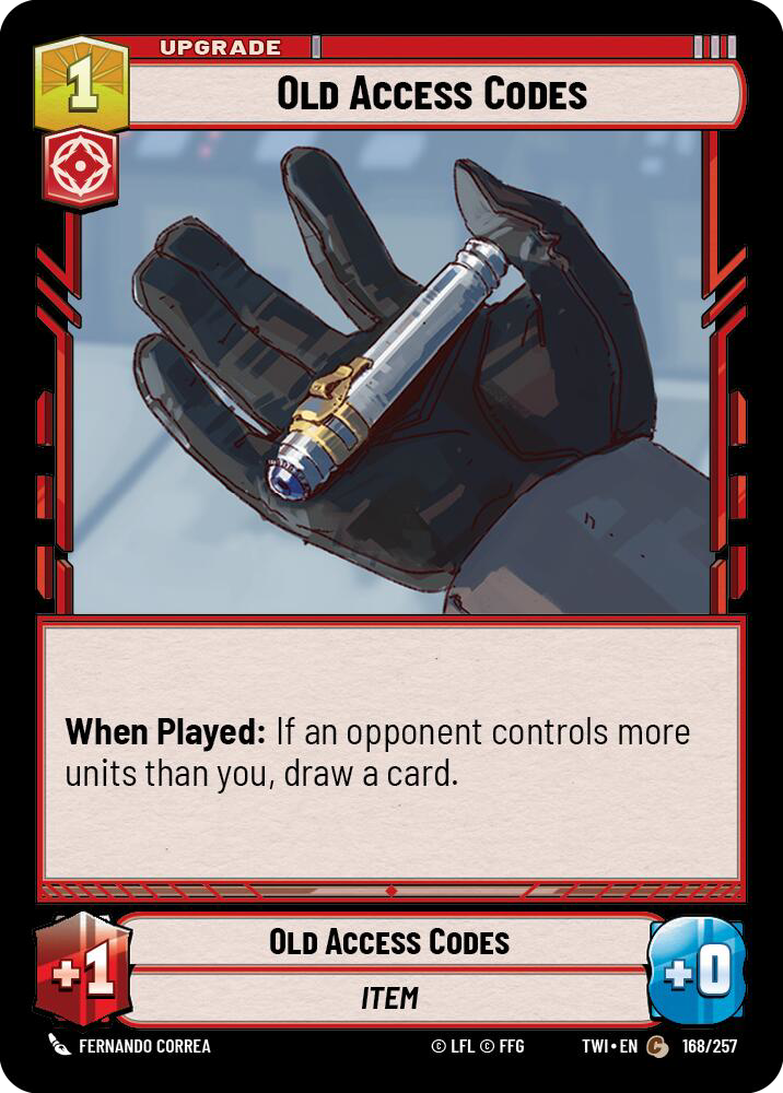 Old Access Codes, Twilight of the Republic Card Art