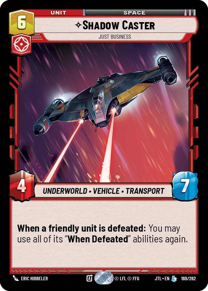 Shadow Caster, Just Business, Jump to Lightspeed Card Art
