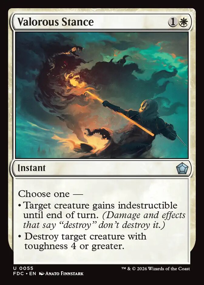 Valorous Stance, Foundations Commander Card Art