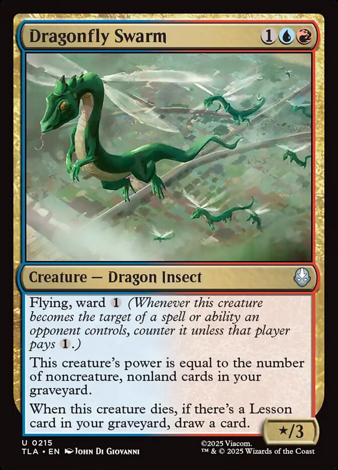 Dragonfly Swarm, Avatar: The Last Airbender Card Art