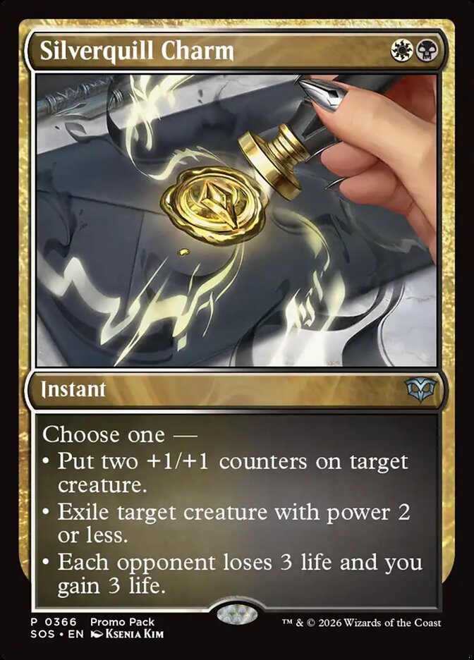 Silverquill Charm, Secrets Of Strixhaven Card Art