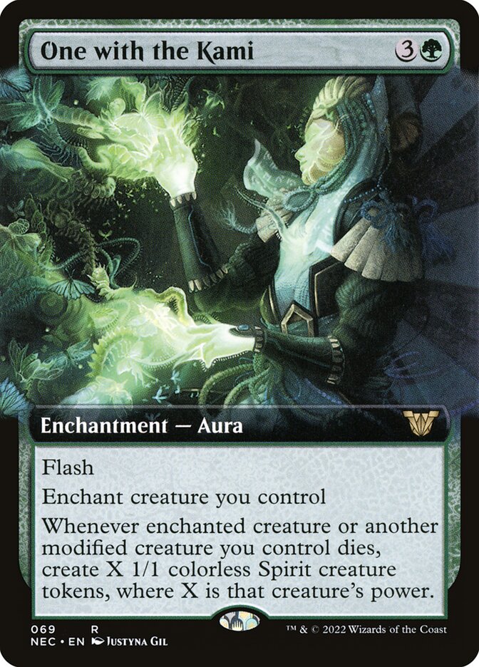 One with the Kami, Neon Dynasty Commander Card Art