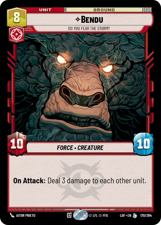 Bendu, Do You Fear the Storm?, Legends of the Force Card Art