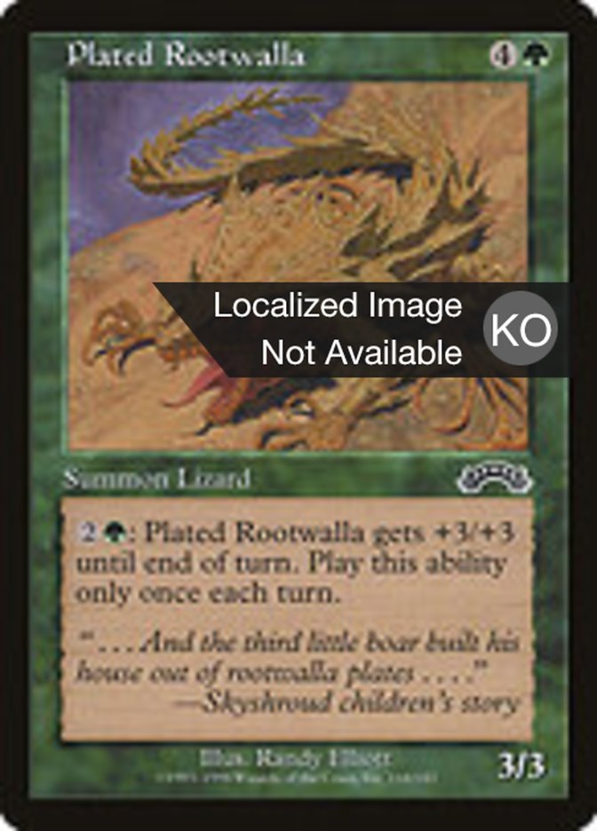 Plated Rootwalla, Exodus Card Art