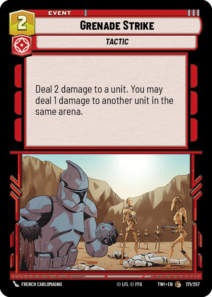 Grenade Strike, Twilight of the Republic Card Art