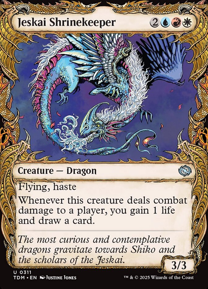 Jeskai Shrinekeeper, Tarkir: Dragonstorm Card Art