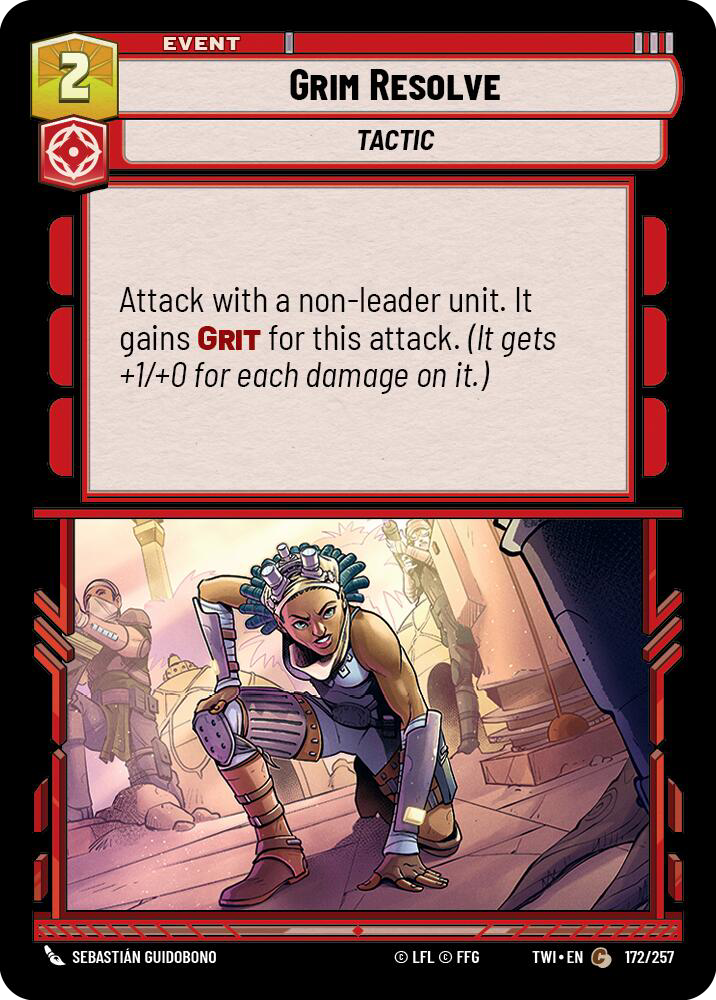 Grim Resolve, Twilight of the Republic Card Art