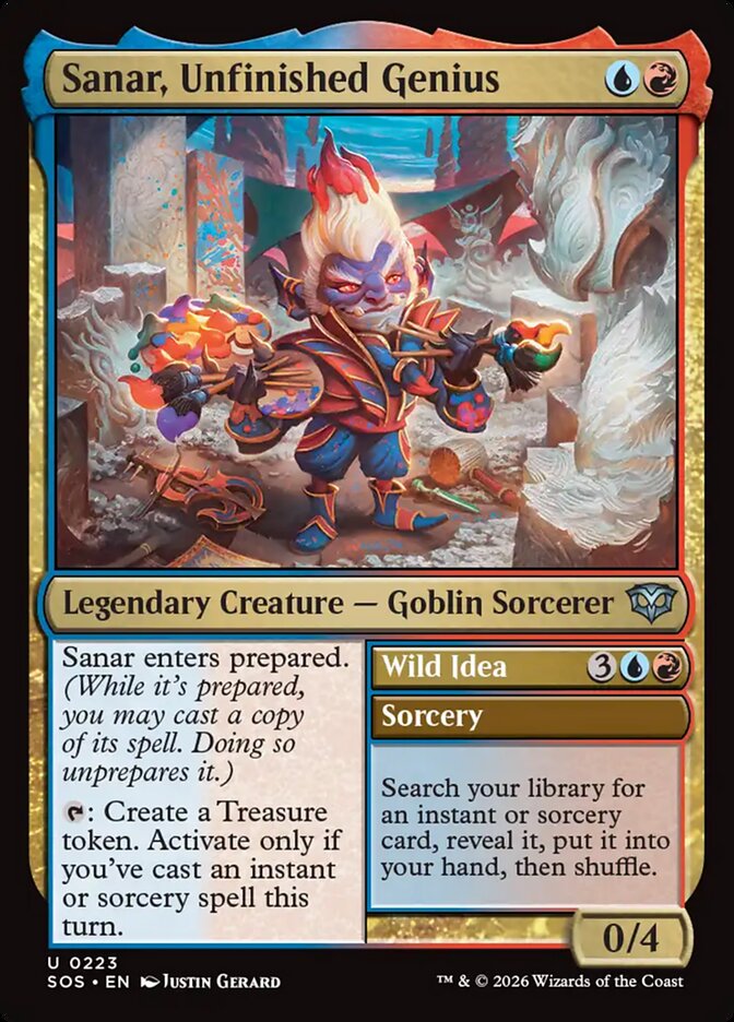 Sanar, Unfinished Genius // Wild Idea, Secrets Of Strixhaven Card Art