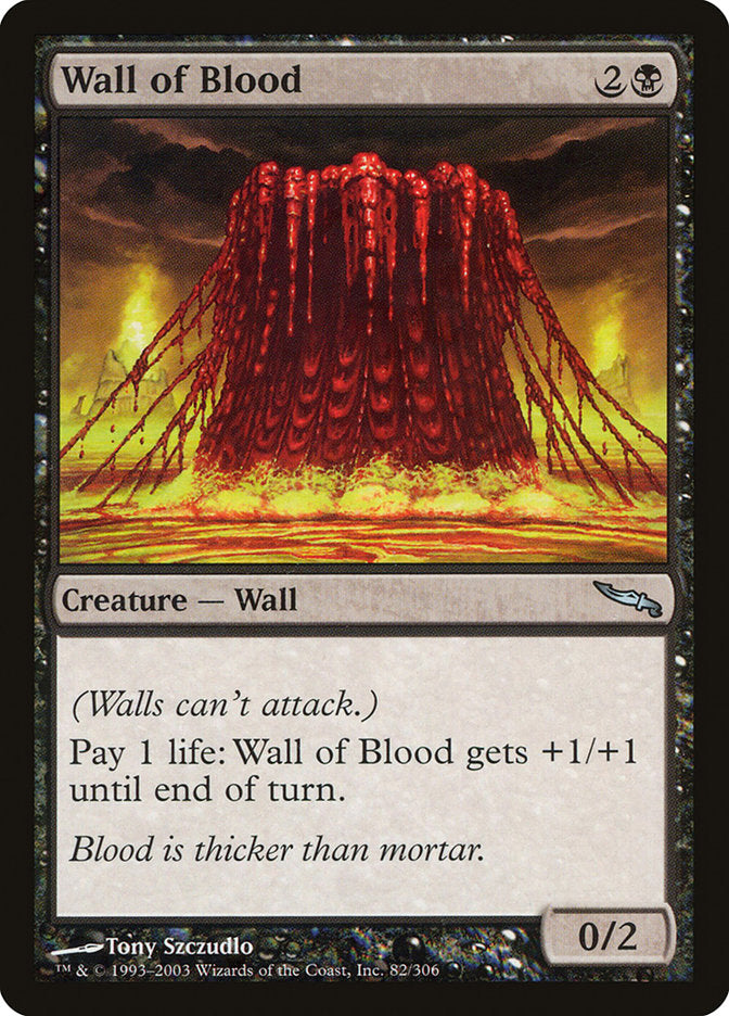 Wall of Blood, Mirrodin Card Art