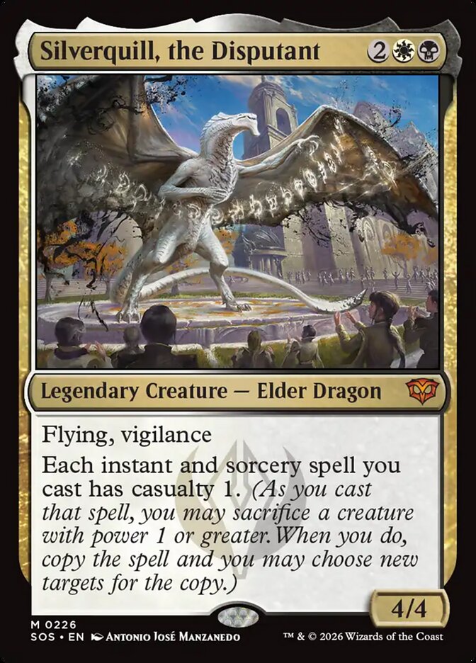 Silverquill, the Disputant, Secrets Of Strixhaven Card Art