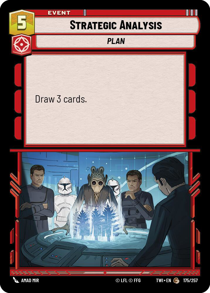 Strategic Analysis, Twilight of the Republic Card Art