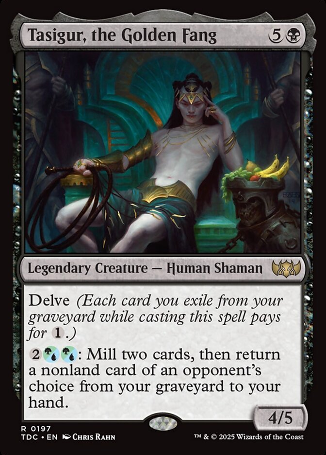 Tasigur, the Golden Fang, Tarkir: Dragonstorm Commander Card Art