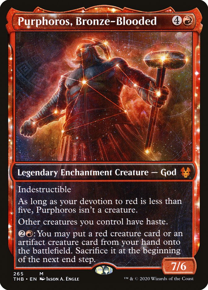 Purphoros, Bronze-Blooded, Theros beyond death Card Art