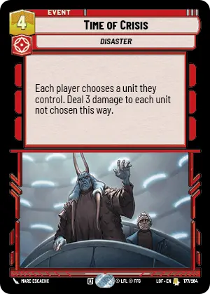 Time of Crisis, Legends of the Force Card Art