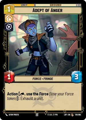 Adept of Anger, Legends of the Force Card Art