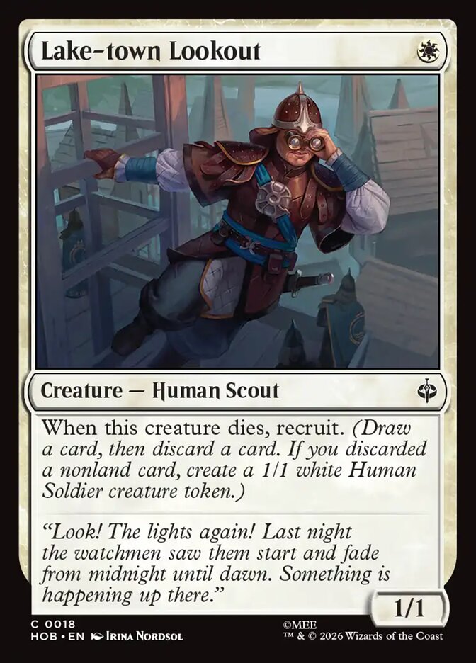 Lake-town Lookout, The Hobbit Card Art