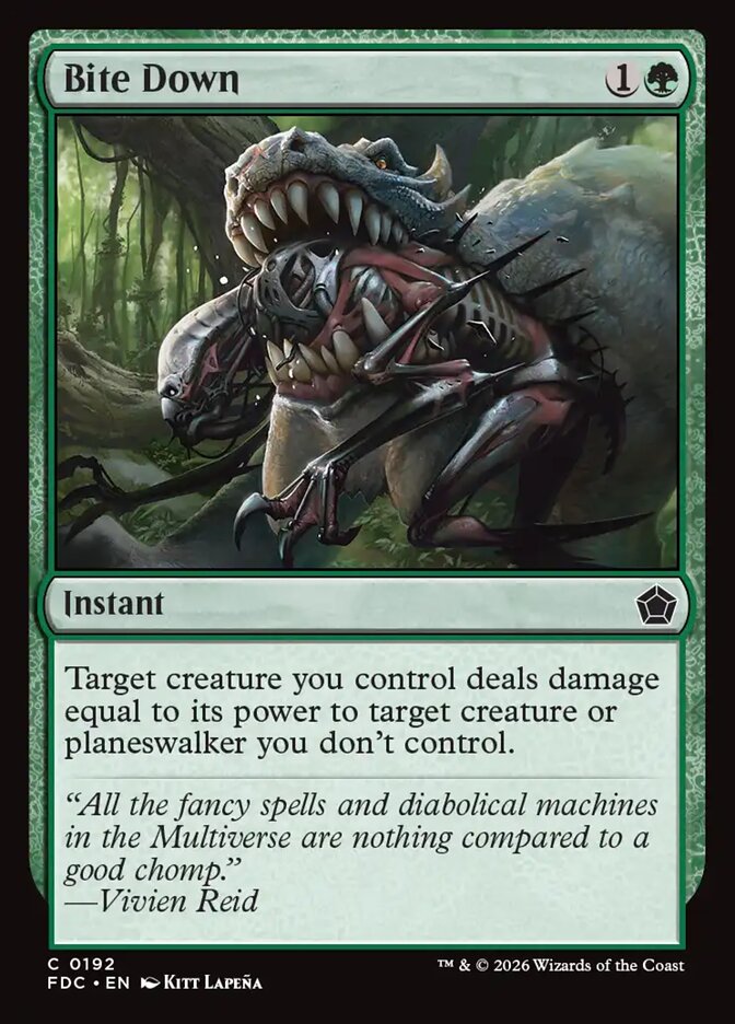 Bite Down, Foundations Commander Card Art