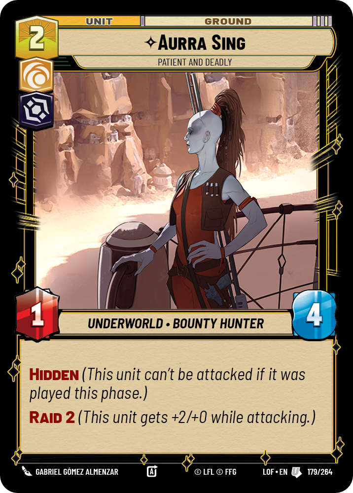 Aurra Sing, Patient and Deadly, Legends of the Force Card Art