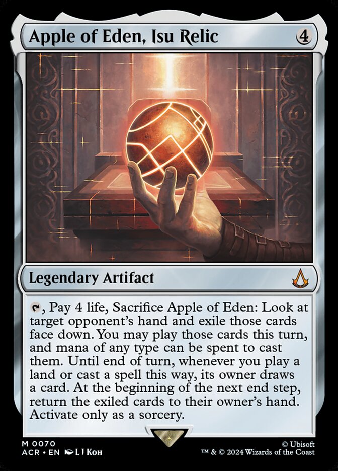 Apple of Eden, Isu Relic, Assassin'S Creed Card Art