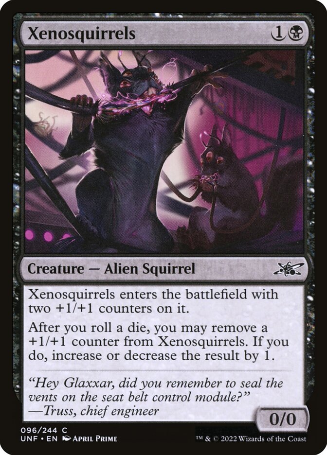 Xenosquirrels, Unfinity Card Art