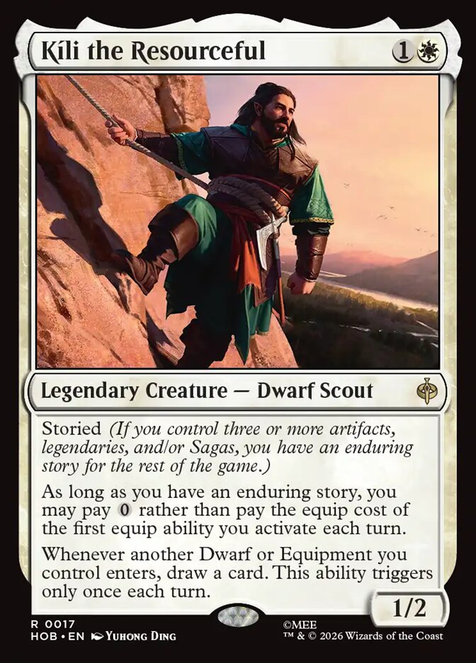 Kíli the Resourceful, The Hobbit Card Art