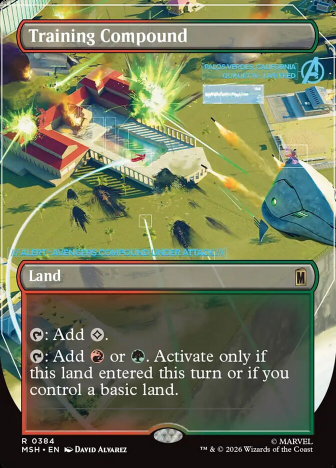 Training Compound, Marvel Super Heroes Card Art
