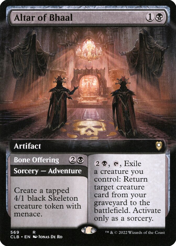 Altar of Bhaal // Bone Offering, Commander Legends: Battle For Baldur'S Gate Card Art