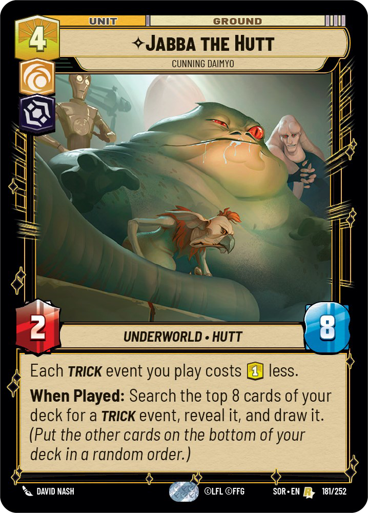 Jabba the Hutt, Cunning Daimyo - Foil