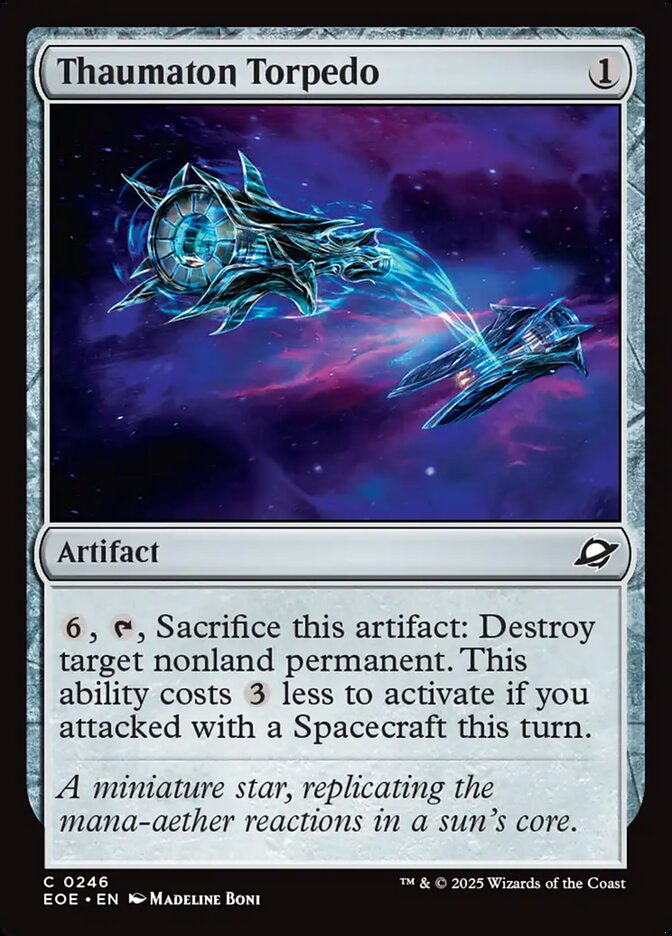 Thaumaton Torpedo, Edge Of Eternities Card Art