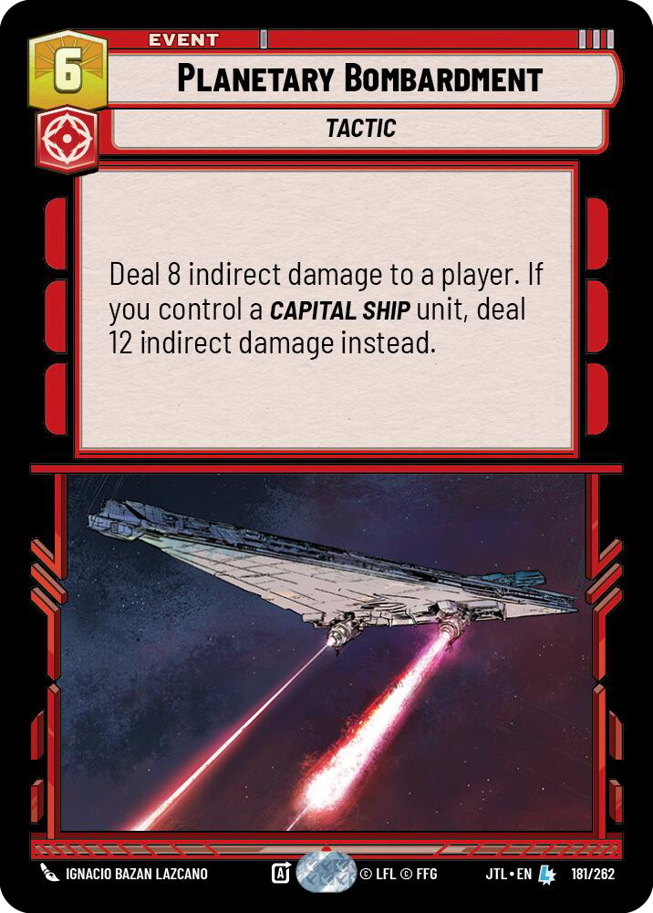 Planetary Bombardment, Jump to Lightspeed Card Art