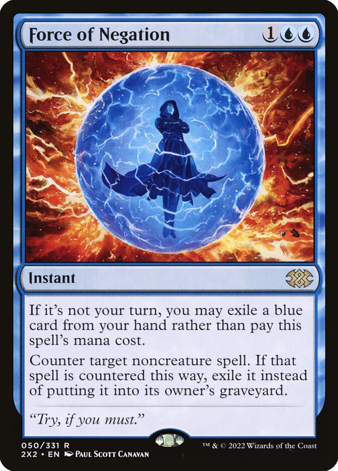 Force of Negation, Double masters 2022 Card Art