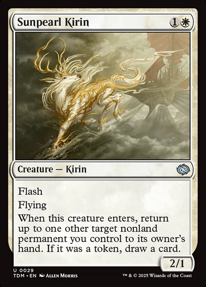 Sunpearl Kirin, Tarkir: dragonstorm Card Art