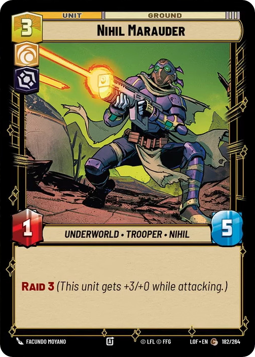 Nihil Marauder, Legends of the Force Card Art