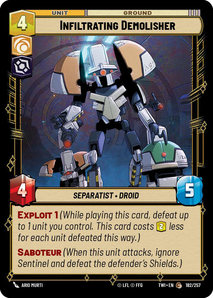 Infiltrating Demolisher, Twilight of the Republic Card Art