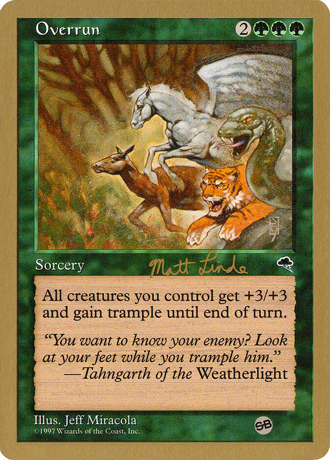 Overrun, World Championship Decks 1999 Card Art