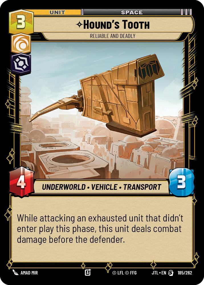 Hound's Tooth, Reliable and Deadly, Jump to Lightspeed Card Art