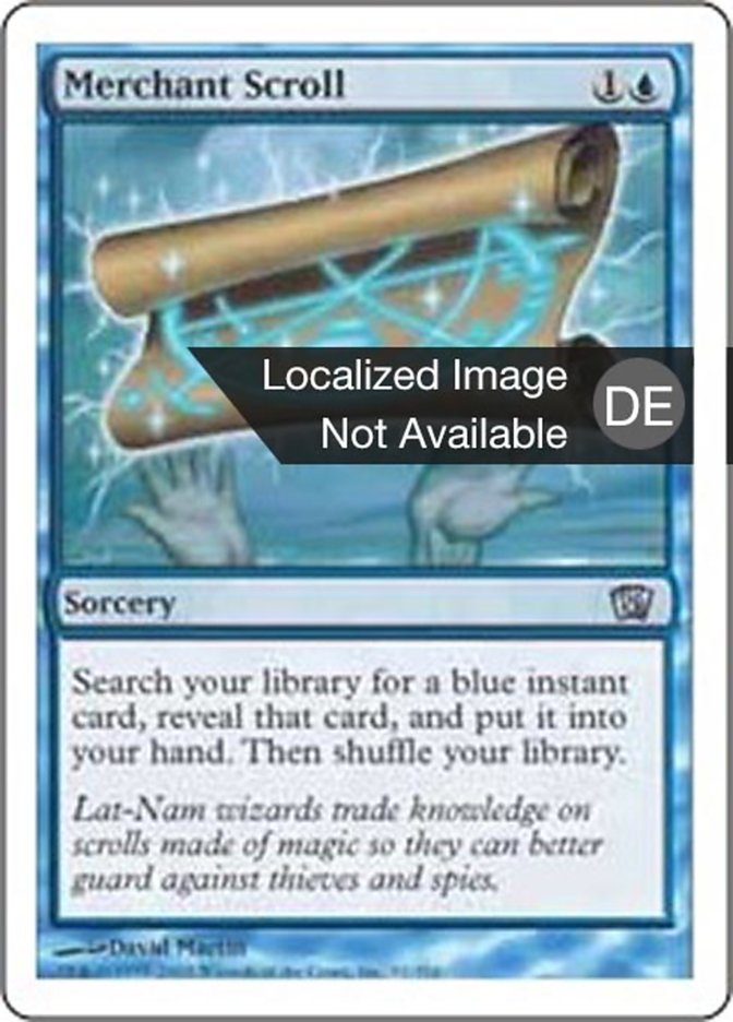 Merchant Scroll, Eighth Edition Card Art