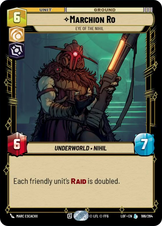 Marchion Ro, Eye of the Nihil, Legends of the Force Card Art