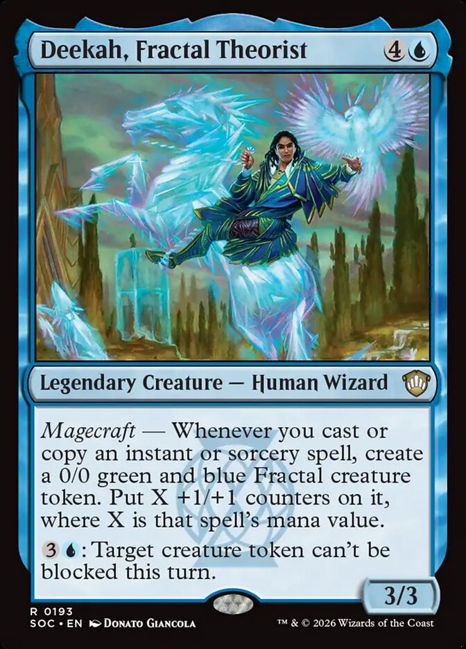 Deekah, Fractal Theorist, Secrets Of Strixhaven Commander Card Art